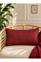Pearl Velvet Textured Burgundy Cushion Cover 1 Piece - 3
