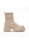 Wanye Premium Beige Knitwear Stretch Boots - 3