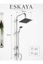 Eskaya 3-Piece Chrome Bathroom Sink Faucet Robot Shower Set Mix Bathroom Chrome Basin 3-Piece Set Premium Set - 5