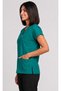 Women's V-Neck Bat Sleeve Light Plum, Plum, Petrol Green, Green Stretchy Belinda Scrubs Single Top - 4