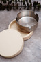 Covered Steel Ashtray Beige - 5