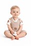 Baby Boy Süzene Teddy Bear Short Sleeve Snap-On Bodysuit & Ribbed Salopet Jumpsuit & Socks 3-Piece Set 3-6-9 - 2