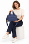 Unisex Navy Blue Shoulder Bag Water Resistant Fabric 7000