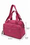 Unisex Claret Red Shoulder Bag Water Resistant Fabric 7000 - 2