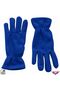 Women's Cobalt Blue Winter Elastic Ankle Gloves Soft Textured Thermal Fleece Gloves - 3