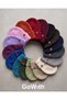 Unisex Alpaca Wool Folded Plain Beret - 6