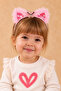 Girl's Lace Detailed Transparent Eared Crown - Sparkling Hair Accessory with Sequin Filling Inside