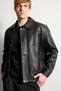 Oversized Shirt Collar Zippered Faux Leather Coat F8600Ax26Sp - 3