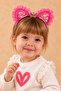 Girl's Lace Detailed Transparent Eared Crown - Sparkling Hair Accessory with Sequin Filling Inside