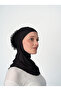 Knotted Viscose Large Hijab Lace Turban - St 124 Black - 3