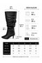 Women's Tamara Black Crocodile Bellows Pointed Toe Stiletto Heel Boots - 2