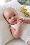 Cotton Baby White Sleeveless Snap-On Bodysuit - 3