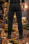 Men's Cargo Pants Black with Pockets Zippered Combat Tactical Lycra Flexible - 4