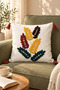 Embossed Textured Spike Pattern Tufted Throw Pillow Cover - Autumn Themed Living Room Decoration - 7