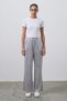 Sequin Embroidered Loose Trousers Silver - 3