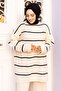 Striped Knitwear Set Tsd240721 Stone Color - 3