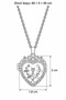 Women's Gold Color Vintage Clamshell Pearl-Looking Zircon Stone Heart Locket Necklace Valentine's Day Birthday Gift - 6