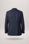 Ds Damat Comfort Fit Navy Blue Dobby Fabric Jacket - 5