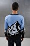 Unisex Mountain Patterned Regular Fit Snow Winter Knitwear Sweater - 4