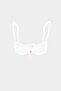 Premium Ruched Detailed Luna Slim Fit Women's Bikini Top - 4