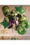Avengers Hulk 8 Years Old Birthday Balloon Set Hulk Theme Birthday Party Balloon Set