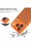 iPhone 17 Pro Max Case Magsafe Matte Surface Semi-Transparent Camera Section Closed Lenses Glass Fullarmor Cover - 5