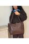 Women's Brown Gardenya Model Casual Large Size Bag - 4