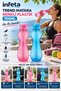700 ml Colorful Plastic Flask with Leak-Proof Lid Ergonomic Water Bottle