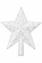 Christmas Pine Tree Star Topper White 14 cm - 2
