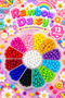 New Activity Set with Colorful Acrylic Beads for Children Bead Bracelet Necklace Making Set