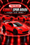 1/12 Sliding Red Sports Car Fer 35 cm 1 Piece