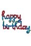 Handwritten 16 Inch Happy Birthday Rainbow Balloon Set - 3