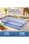 Laurel Embossed 3QT Bake Dish Transparent Glass Rectangular Baking Dish for Casserole, Lasagna, Desserts & Serving, Oven, Microwave, Freezer and Dishwasher Safe - 3