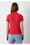 Red Polo T-Shirt Fitted / Bodycon Cut 1613120-84182 - 6