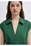 Lace-Up Green Midi Dress 1310871-71892 - 6