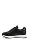 Men's Black Lace-Up Genuine Leather Sneakers - 5