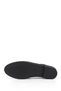 Women's Black Printed Genuine Leather Loafers - 6
