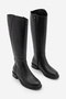Women's Side Zipper Casual Boots Sirante Black - 5