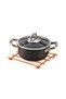 Rose Fireproof Trivet Pot Mat Countertop Coaster Stainless Metal - 3