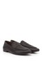 Women's Brown Antique Printed Genuine Leather Loafers - 3