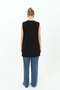Women's Zero Sleeve Stone Tunic -24S-10525Tun Black - 4