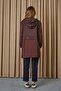 Kadın Kapüşonlu Basic Tunik - 10733TUN - BROWN - 5