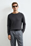 Bard Crew Neck Knitwear Sweater Dark Brown - 5