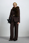 Katrın Women's Jacket Regular Fit Dark Brown - 7