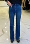 Ekol Indigo Button and Pocket Detailed Spanish Leg Jeans - 4