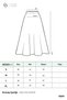 Women's High-Waisted Long A-Line Fabric Skirt - 18291ETK Khaki - 4
