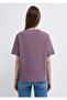 Cat Printed Purple T-Shirt Regular Fit / Normal Cut 1613875-70648 - 6