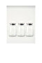 3-Piece Vacuum Glass Jar Set with Metal Lids 900 ml