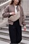 Women's Zipper Closure Long Strap Adjustable Crossbody and Shoulder Bag Nelipa Mink - 3