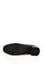 BLACK Gön Genuine Leather Blunt Toe Medium Thick Heeled Women's Shoes 24225 - 6